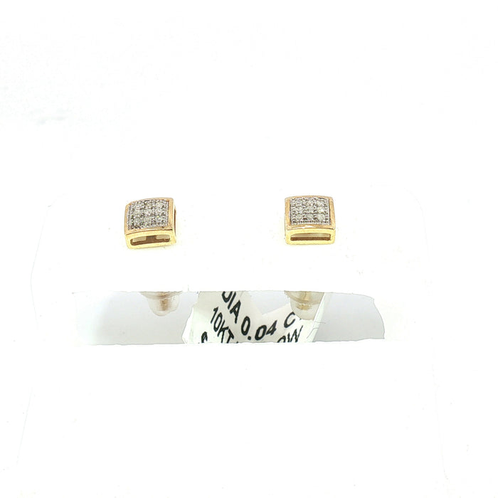 10K 0.04Ct Diamond earrings - UN-0069