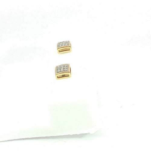 10K 0.04Ct Diamond earrings - UN-0069