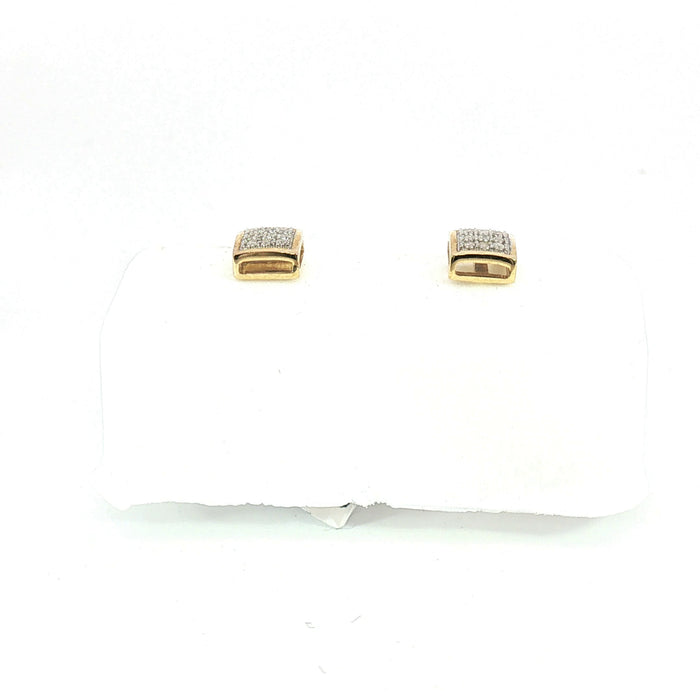 10K 0.04Ct Diamond earrings - UN-0069