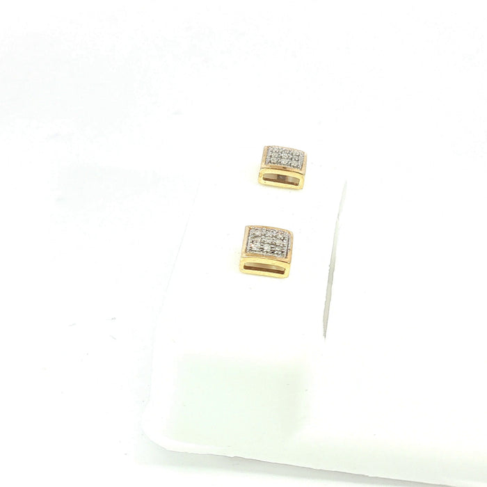10K 0.04Ct Diamond earrings - UN-0069