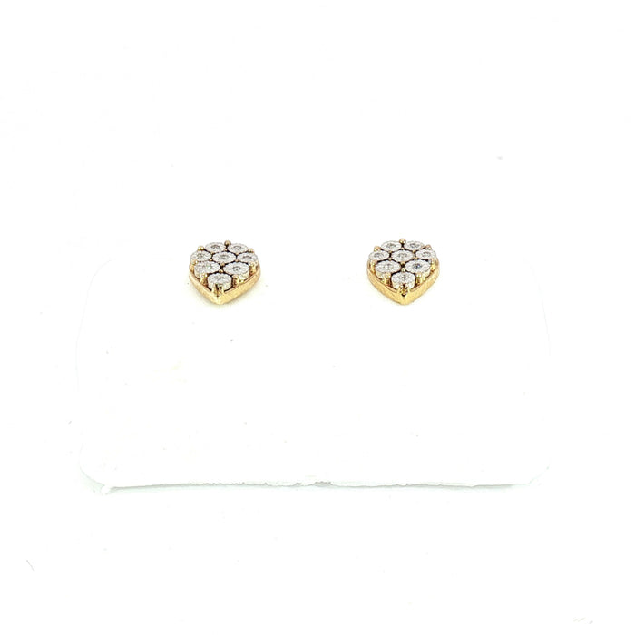 10K 0.04ct Diamond earrings - UN-0500