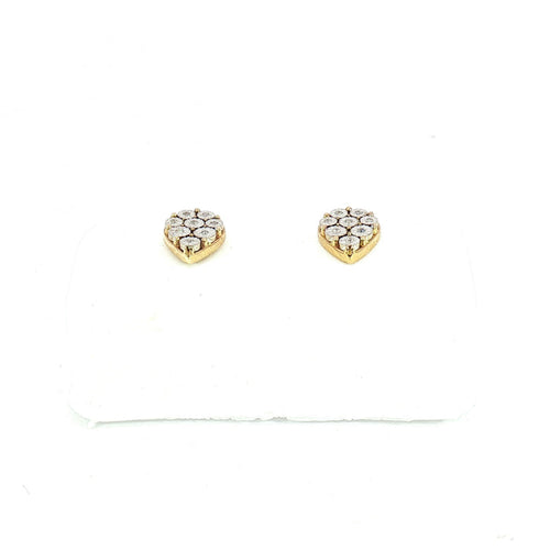 10K 0.04ct Diamond earrings - UN-0500