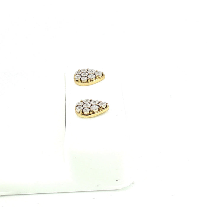 10K 0.04ct Diamond earrings - UN-0500