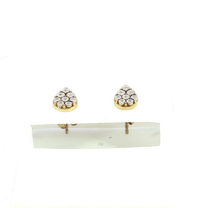 10K 0.04ct Diamond earrings - UN-0500