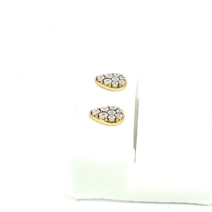 10K 0.04ct Diamond earrings - UN-0500