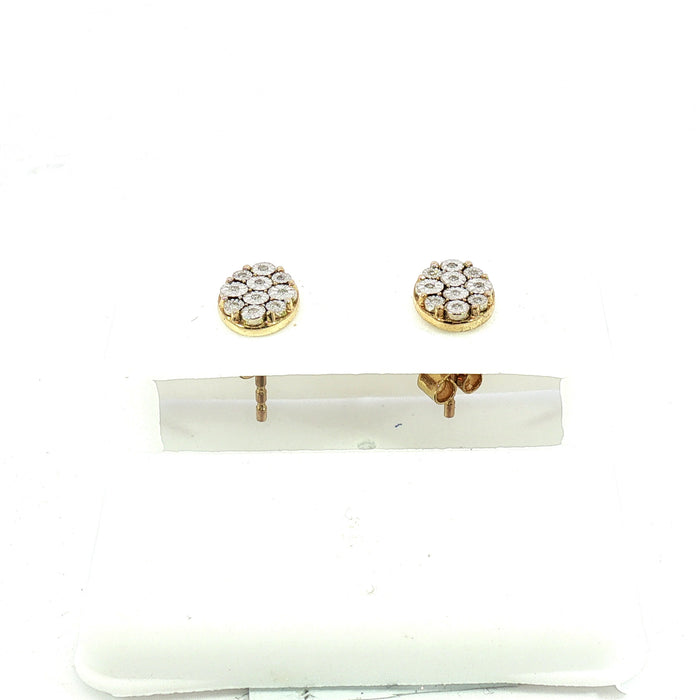 10K 0.04ct Diamond earrings - UN-0510