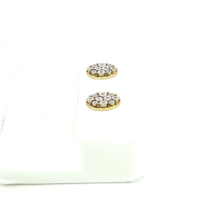 10K 0.04ct Diamond earrings - UN-0510