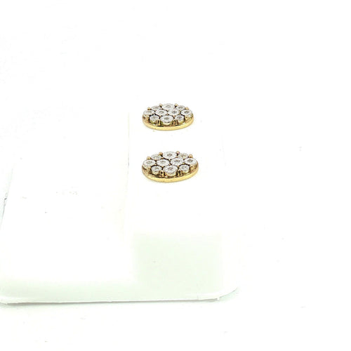 10K 0.04ct Diamond earrings - UN-0510