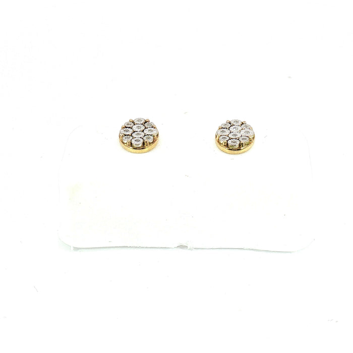 10K 0.04ct Diamond earrings - UN-0510