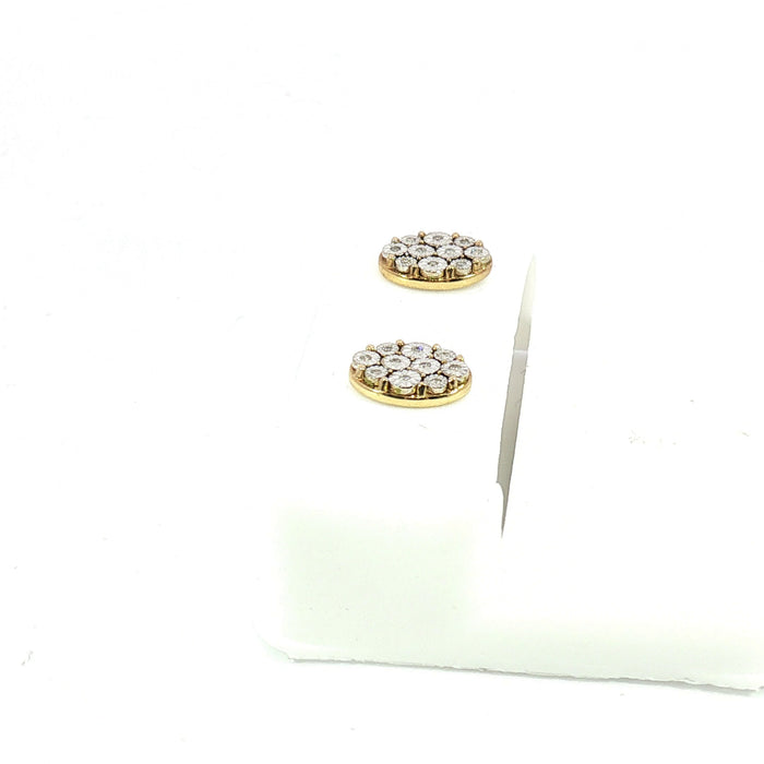 10K 0.04ct Diamond earrings - UN-0510