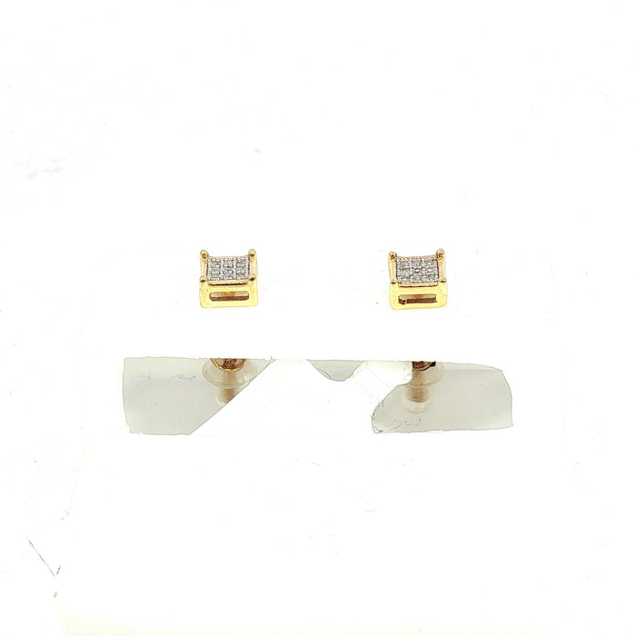 10K 0.05Ct Diamond earrings - UN-0371