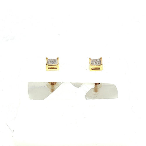 10K 0.05Ct Diamond earrings - UN-0371