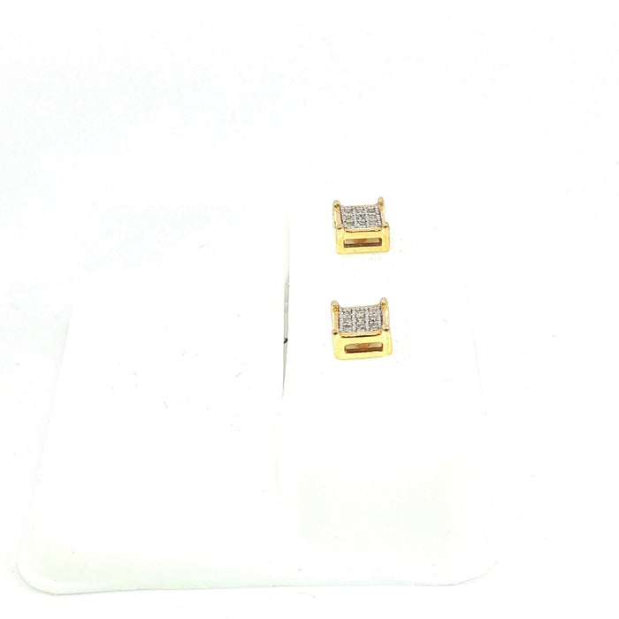 10K 0.05Ct Diamond earrings - UN-0371