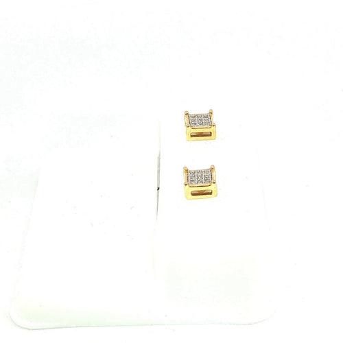 10K 0.05Ct Diamond earrings - UN-0371