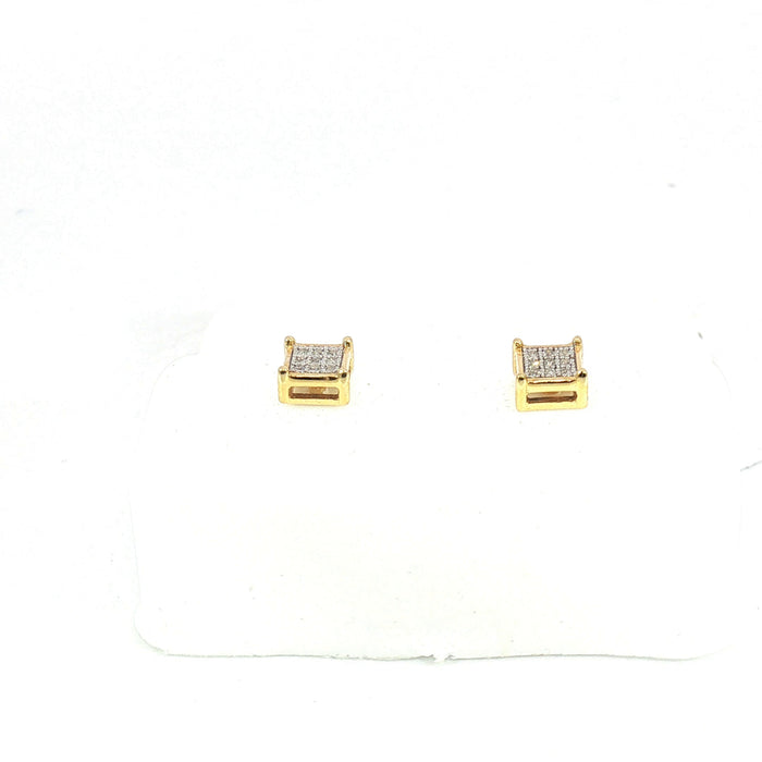10K 0.05Ct Diamond earrings - UN-0371