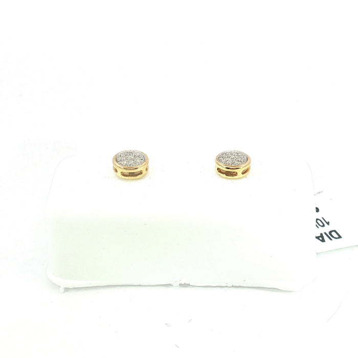 10K 0.05Ct Diamond earrings - UN-0390