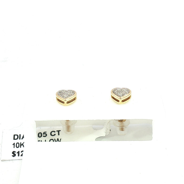 10K 0.05Ct Diamond earrings - UN-0394