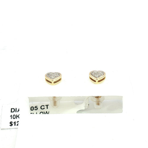 10K 0.05Ct Diamond earrings - UN-0394