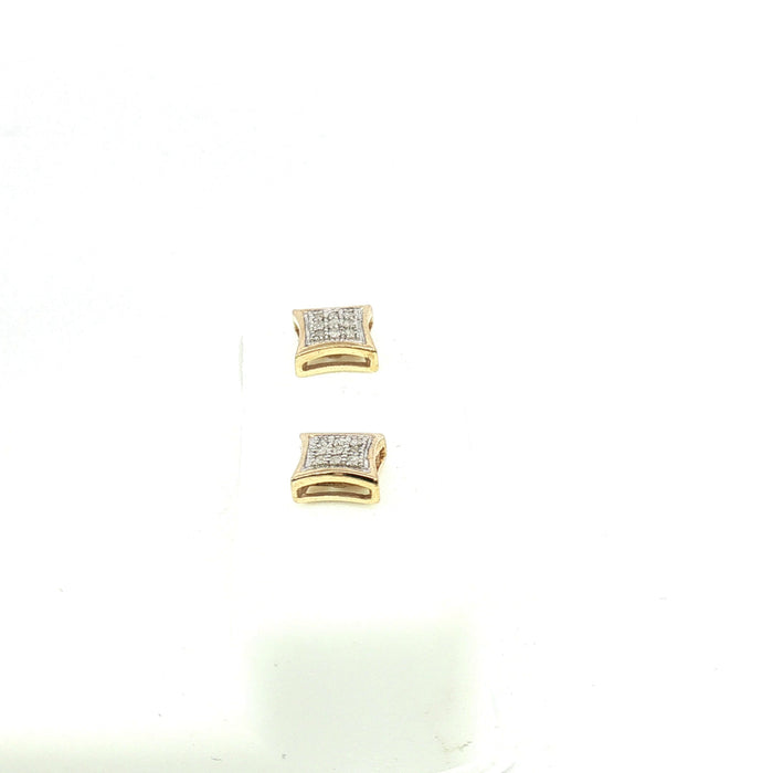 10K 0.05Ct Diamond earrings - UN-0398