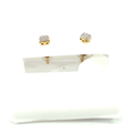 10K 0.05CT Diamond Solitaire Stud Earrings in Yellow Gold