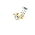 10K 0.06CT Diamond Flower Cluster Stud Earrings in Yellow Gold