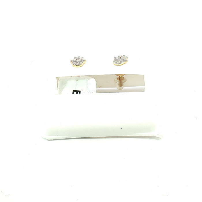 10K 0.10CT Diamond Stud Earrings in Yellow Gold