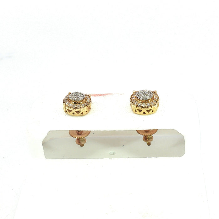 10K 0.15Ct Diamond earrings - UN-0334