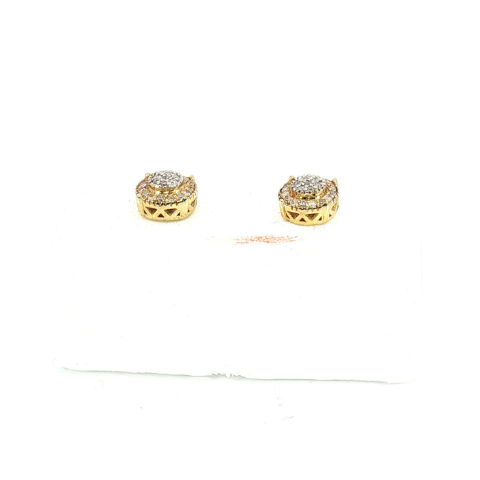 10K 0.15Ct Diamond earrings - UN-0334