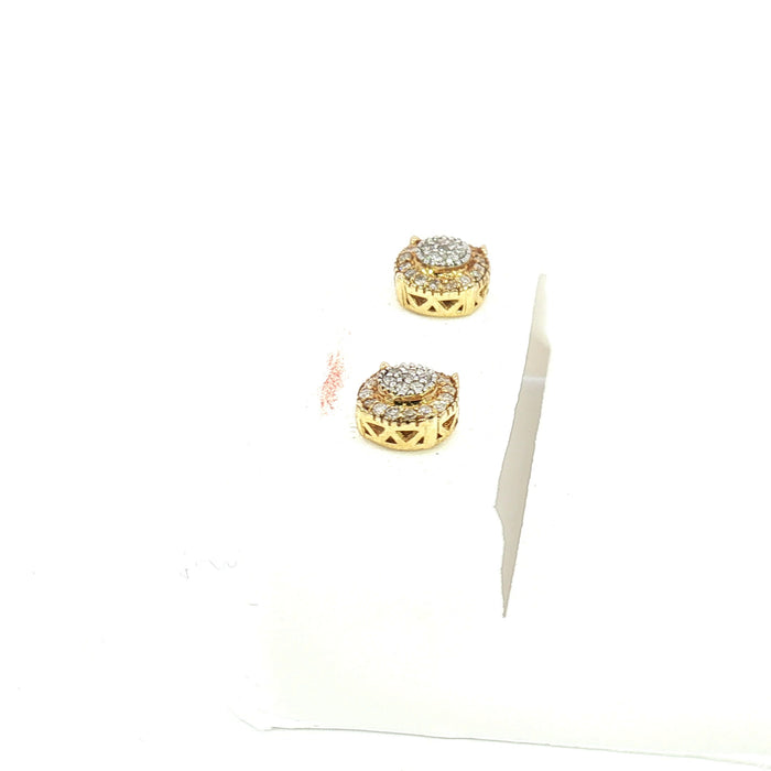 10K 0.15Ct Diamond earrings - UN-0334