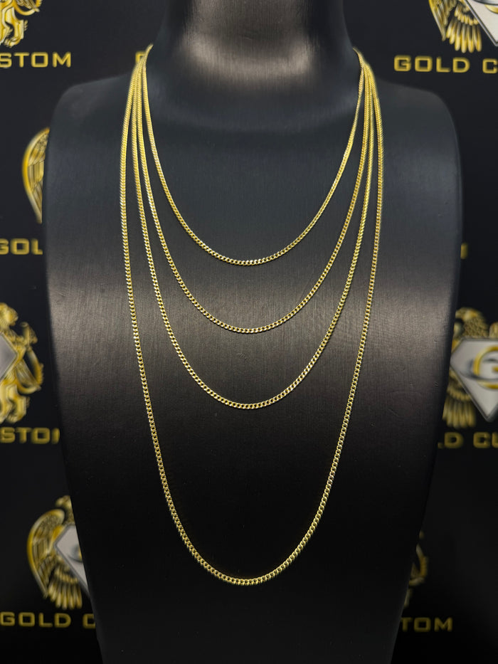 10K 1.8mm 18-Inch Miami Cuban Chain
