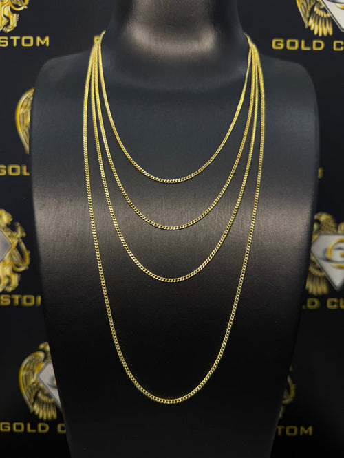 10K 1.8mm 18-Inch Miami Cuban Chain