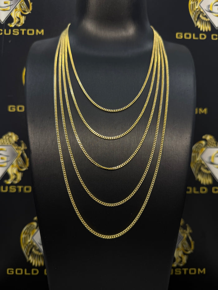 10K 2.2mm 16-Inch Miami Cuban Chain