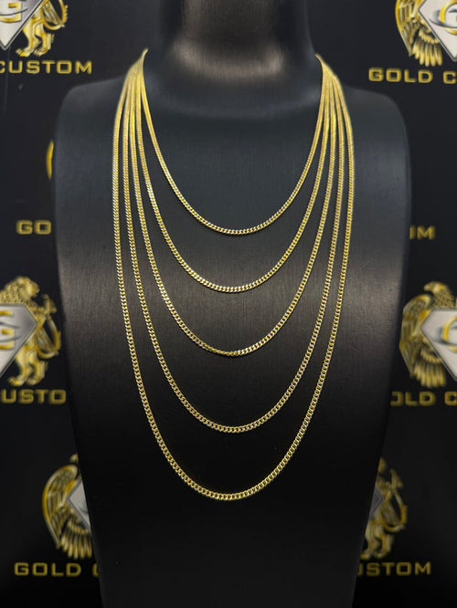 10K 2.2mm 16-Inch Miami Cuban Chain