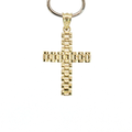 10K Classic Link Cross Pendant in Yellow Gold