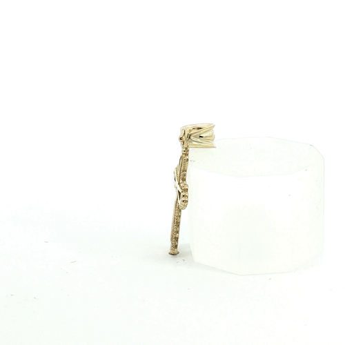 10k Diamond-Cut Cross Pendant