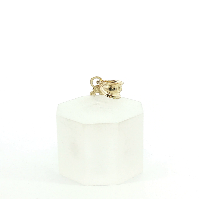 10k Diamond-Cut Cross Pendant