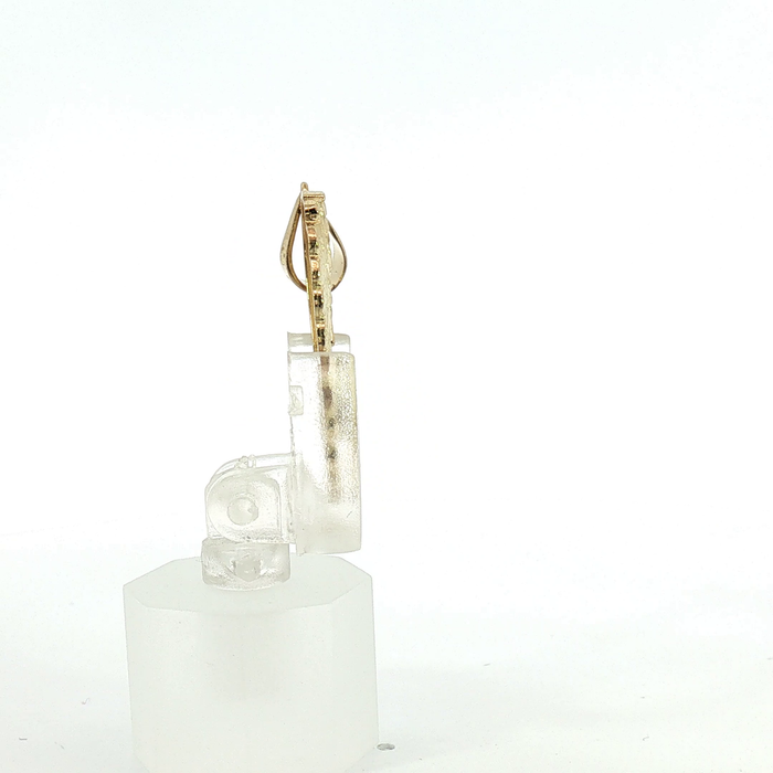 10k Diamond-Cut Yellow Gold Angel Wing Pendant