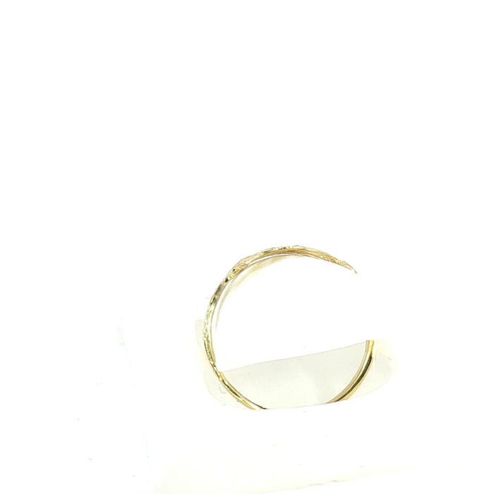 10K Gold B Initial Signet Ring