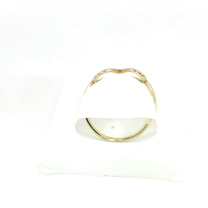 10K Gold Heart Ring in Yellow Gold
