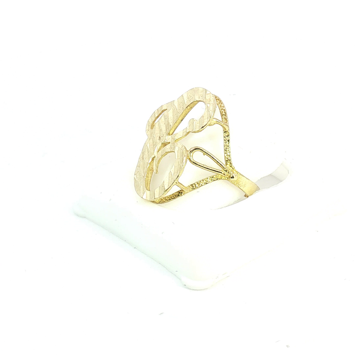 10K Gold initial "C" Ring