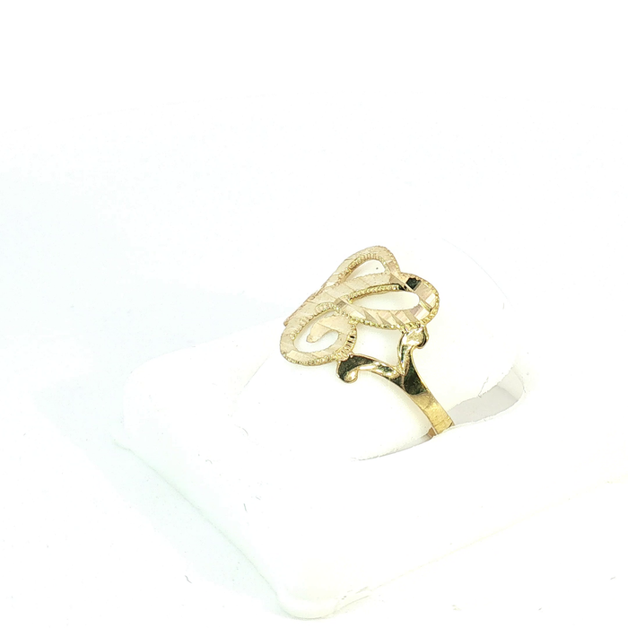 10K Gold initial "C" Ring