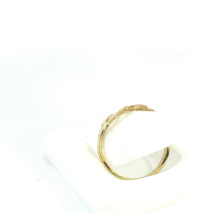 10K Gold initial "C" Ring