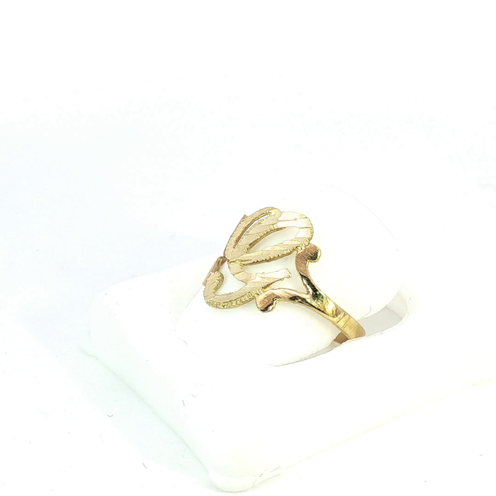 10K Gold initial "G" Ring