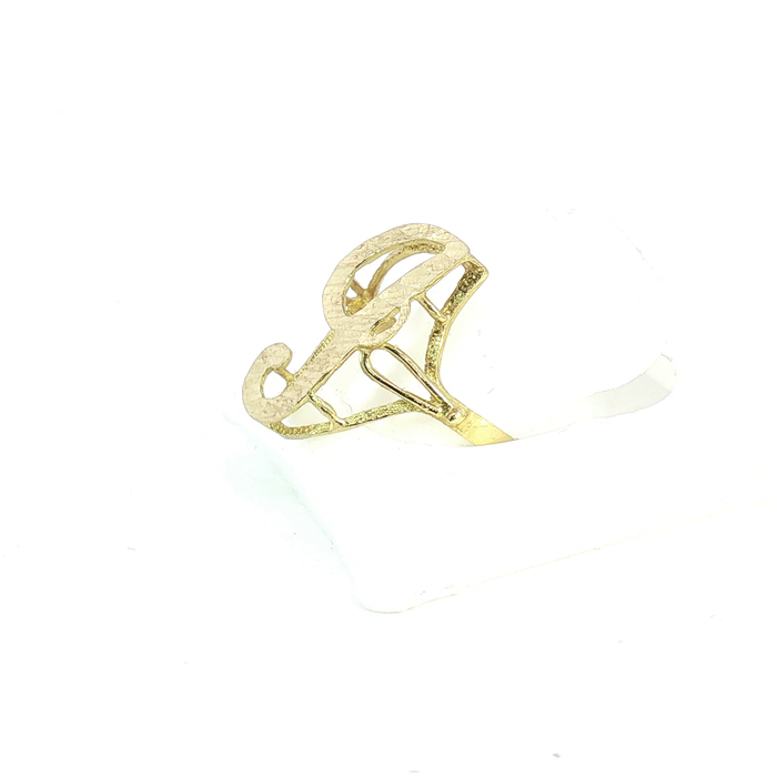 10K Gold initial "G" Ring