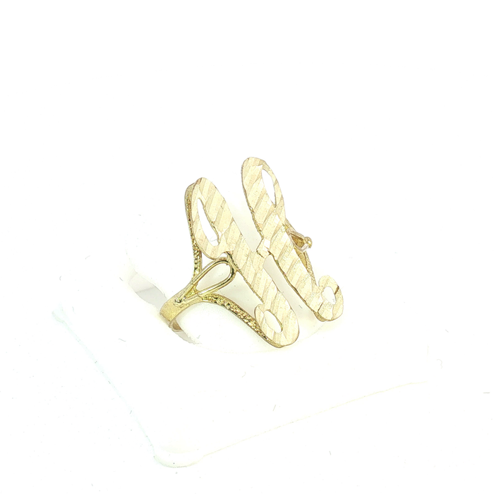10K gold initial "H" Ring