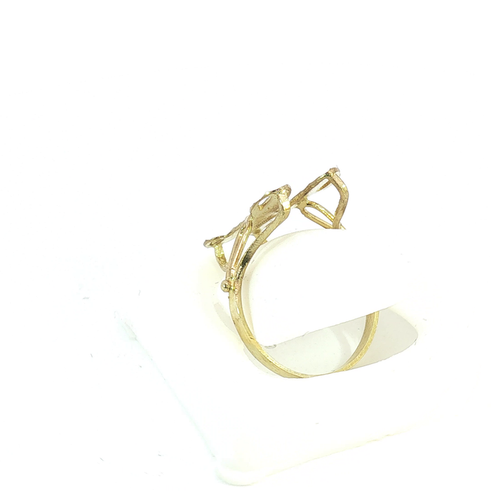 10K gold initial "H" Ring