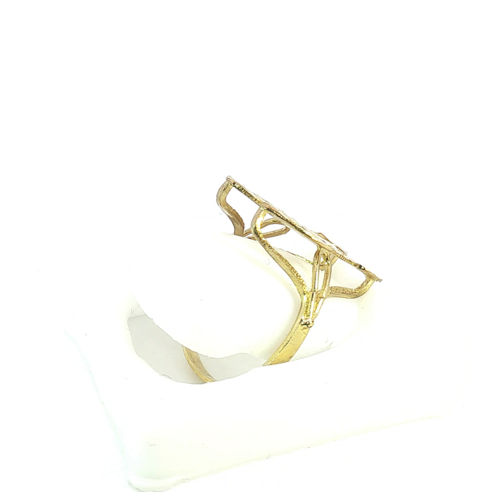 10K gold initial "H" Ring