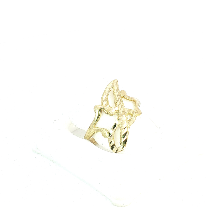 10K Gold initial "J" Ring