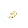 10K Gold initial "J" Ring