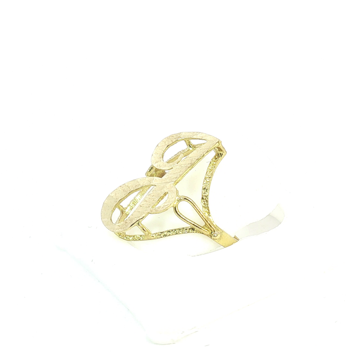 10K Gold initial "J" Ring